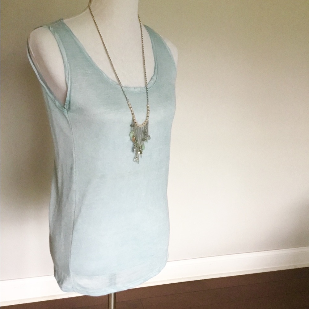 NWOT Sheer Mint Tank from PARIS! SzSm-Med